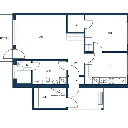 Peaceful One-bedroom Apartment, Private Yard And Parking Apartment Oulu